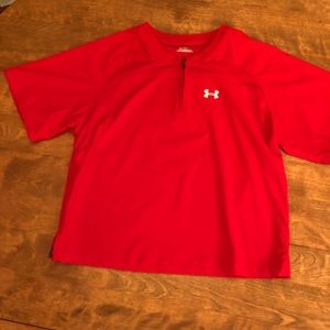 Under Armour Youth 1/2 Zip Baseball Top - Size YLG